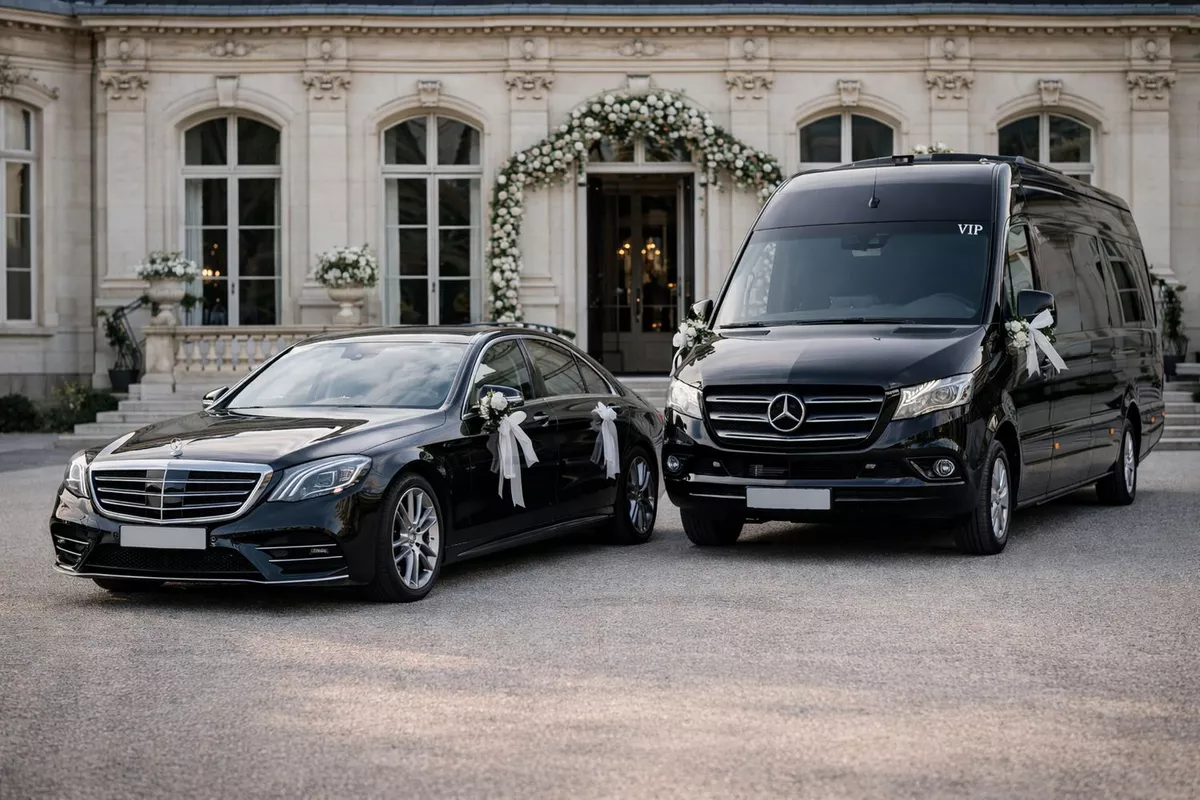 Transport de luxe avec chauffeur pour Mariage et invités