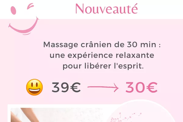 Massage crânien relaxant intuitif 30 min