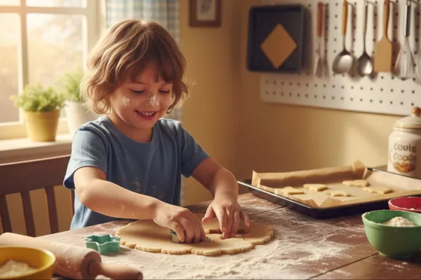 Atelier ludique de fabrication de biscuits pour enfants