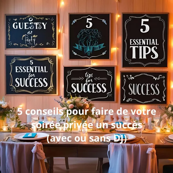5 conseils pour faire de votre soirée privée un succès (avec ou sans DJ)