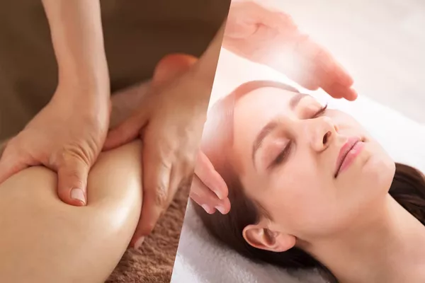Combo MASSAGE Jambes & dos + SOIN Lahochi - 60 Min + 30 Min.