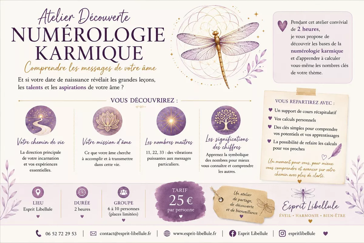 Atelier découverte de la Numérologie Karmique