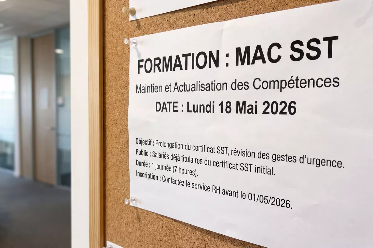 Formation  MAINTENIR & ACTUALISER SES COMPETENCES   SST