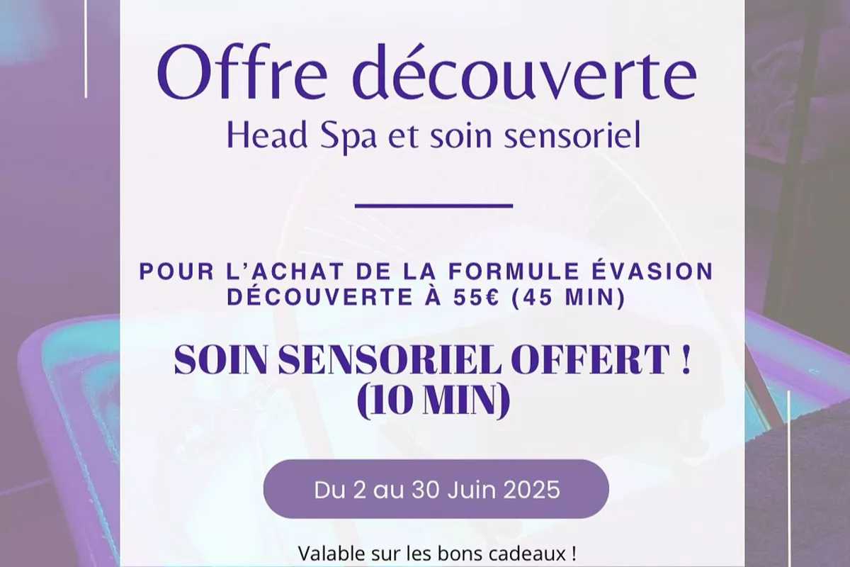 Evasion découverte - 1 soin offert !